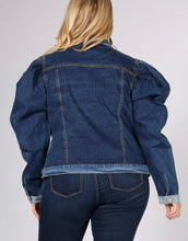 Load image into Gallery viewer, Diana puff sleeve  plus size patch work jacket
